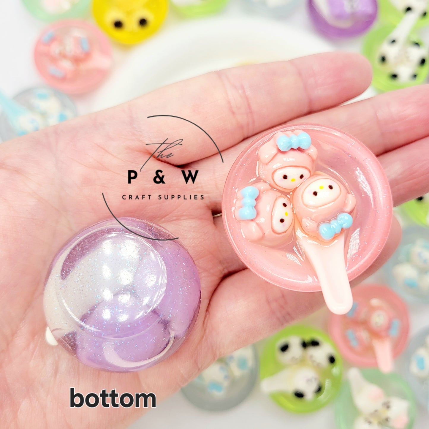 Label 171-Clear Animal Mochi Soup Charms D
