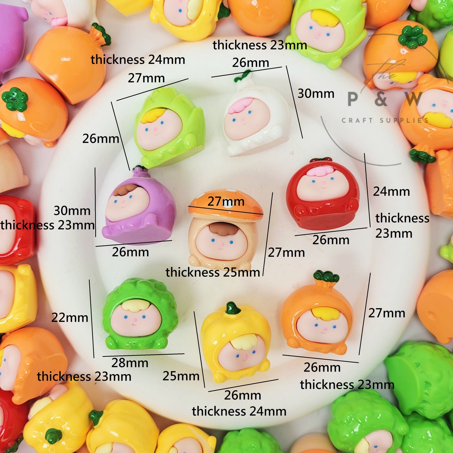N 231 - Vegetable Baby Charms