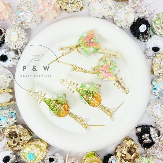 N 614 - Butterfly Pipa Beads