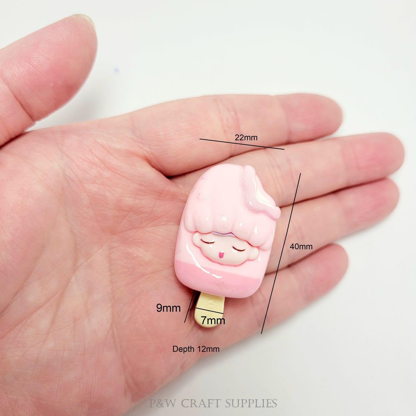 Label 162-Ice Cream Girl Charms D