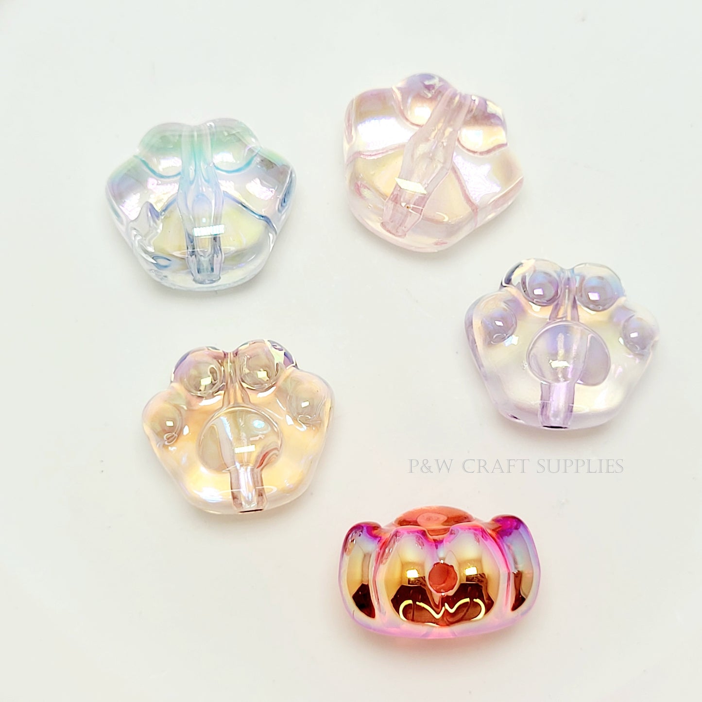 Label 526-Cat Paw Aurora Beads D