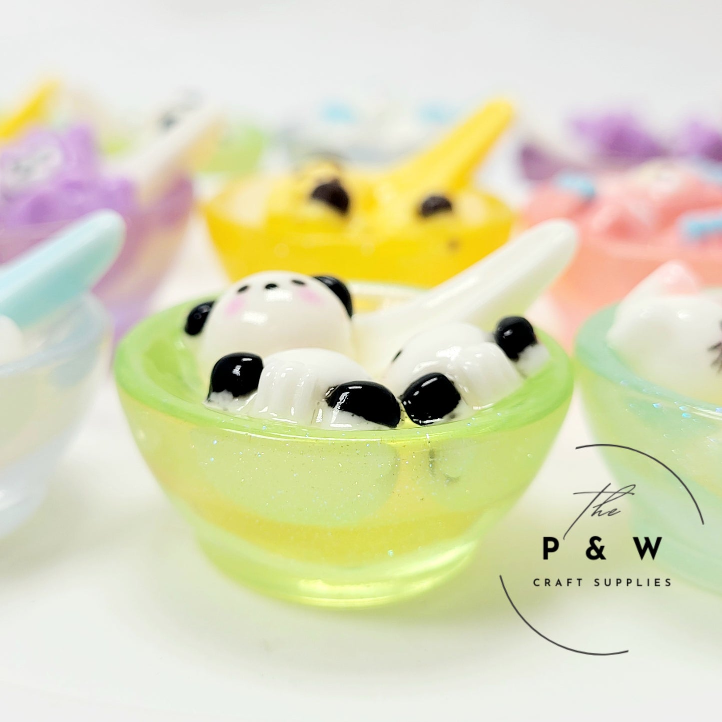 Label 171-Clear Animal Mochi Soup Charms D