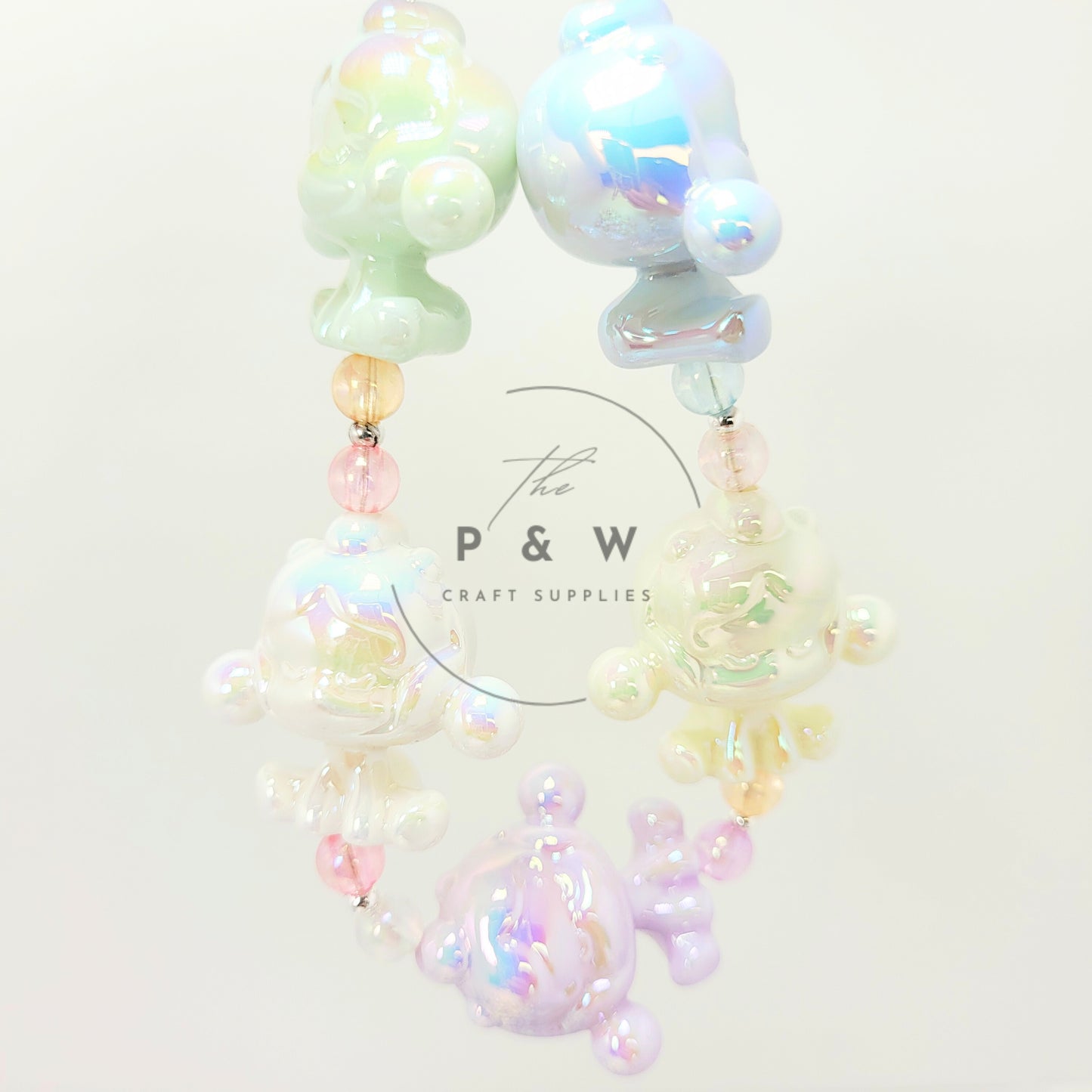 N 597B - Solid Iridescent Glow SP Beads