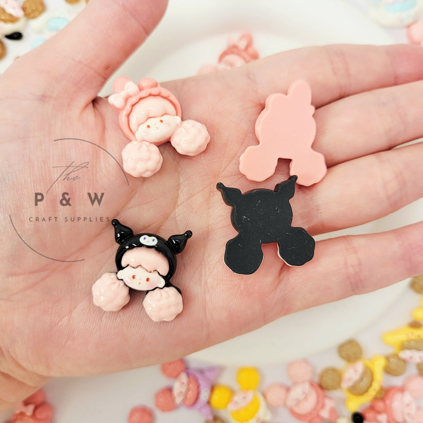 N L2759 - Popcorn Girl Flatback Charms