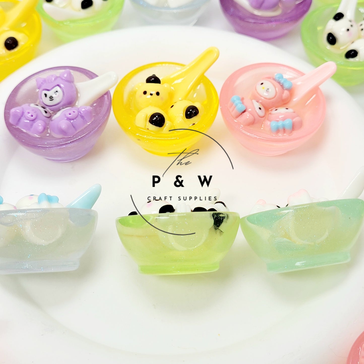 Label 171-Clear Animal Mochi Soup Charms D