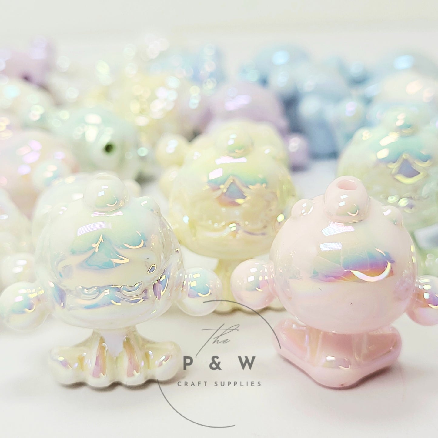 N 597B - Solid Iridescent Glow SP Beads
