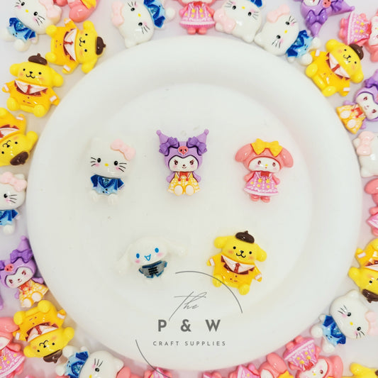 Label L76 - Dress-Up Flatback Decoden