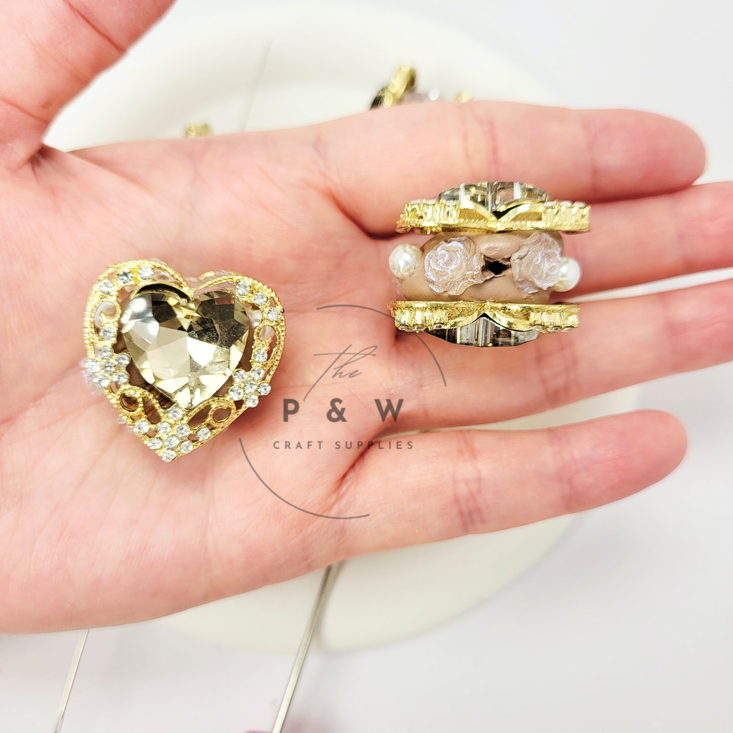 N 615 - Heart Crystal Beads