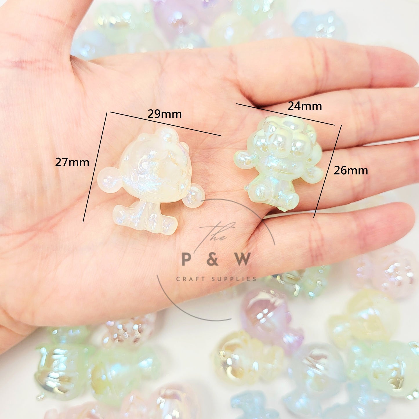 N 597A - Iridescent PM-Inspired Glow Beads