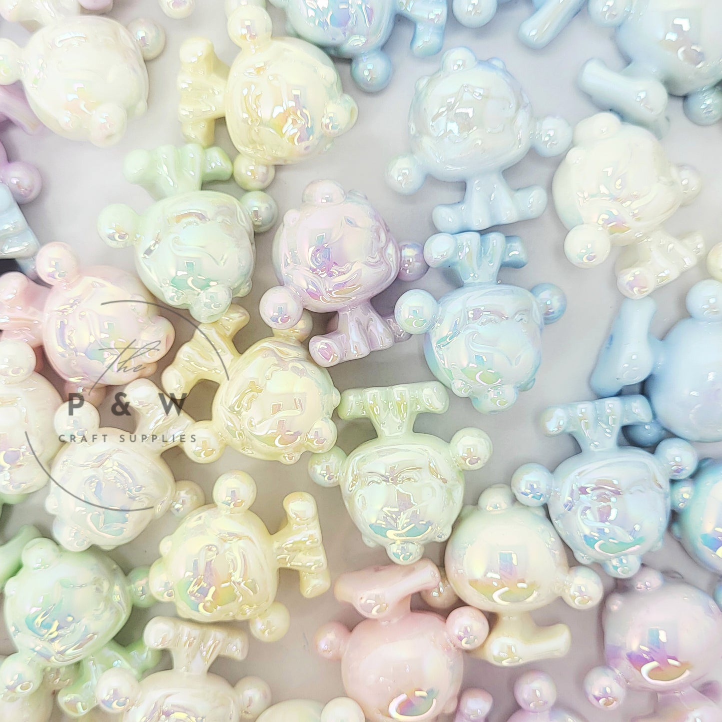N 597B - Solid Iridescent Glow SP Beads