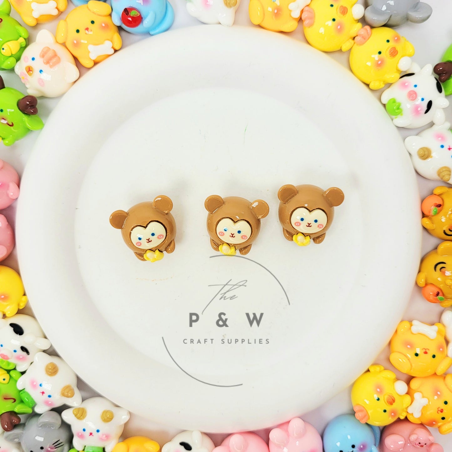 N - L120 - Solid Zodiac Animal Charms