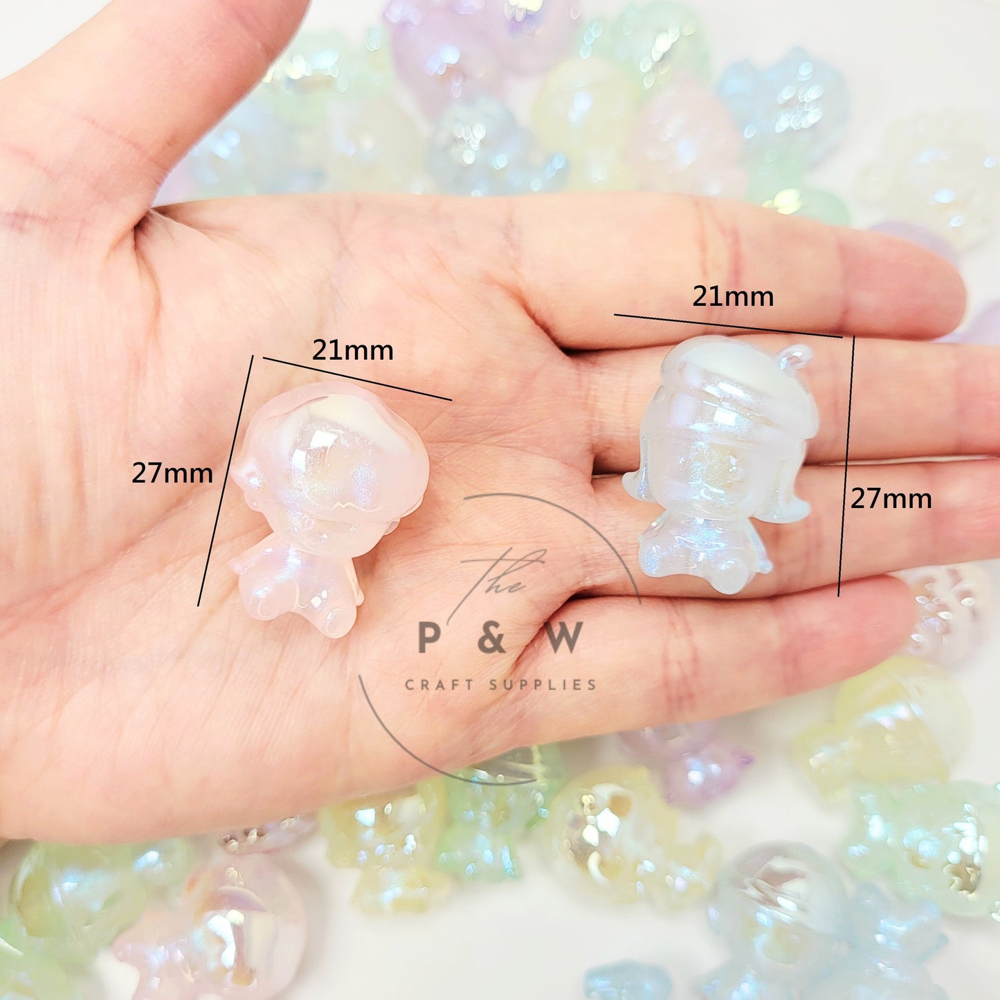 N 597A - Iridescent PM-Inspired Glow Beads