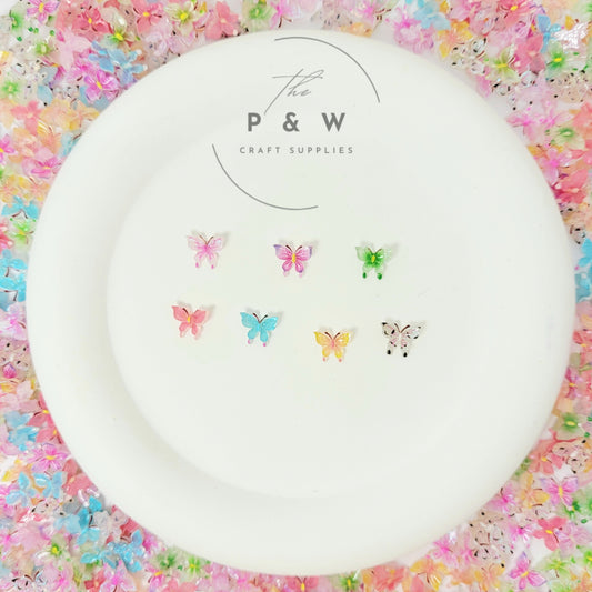 N 301 - Enchanted Glow Butterfly Nail Charms