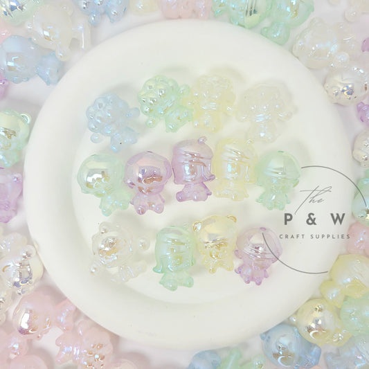 N 597A - Iridescent PM-Inspired Glow Beads