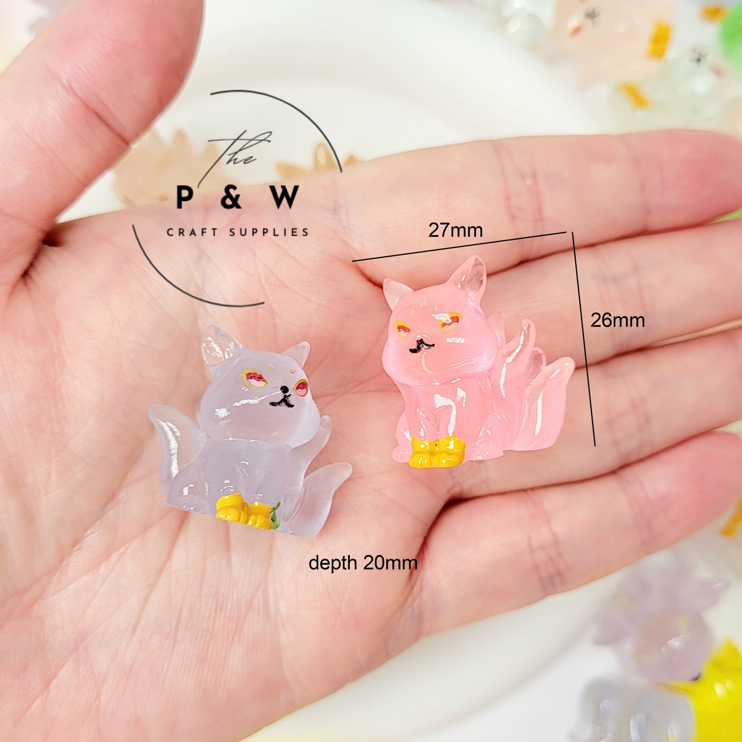 Label 98 - 3D Guardian Fox Charms D