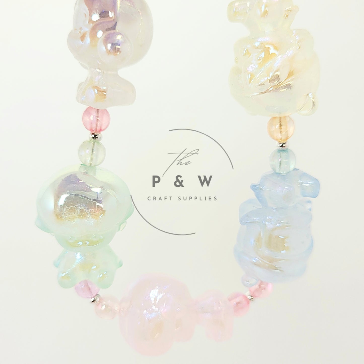 N 597A - Iridescent PM-Inspired Glow Beads