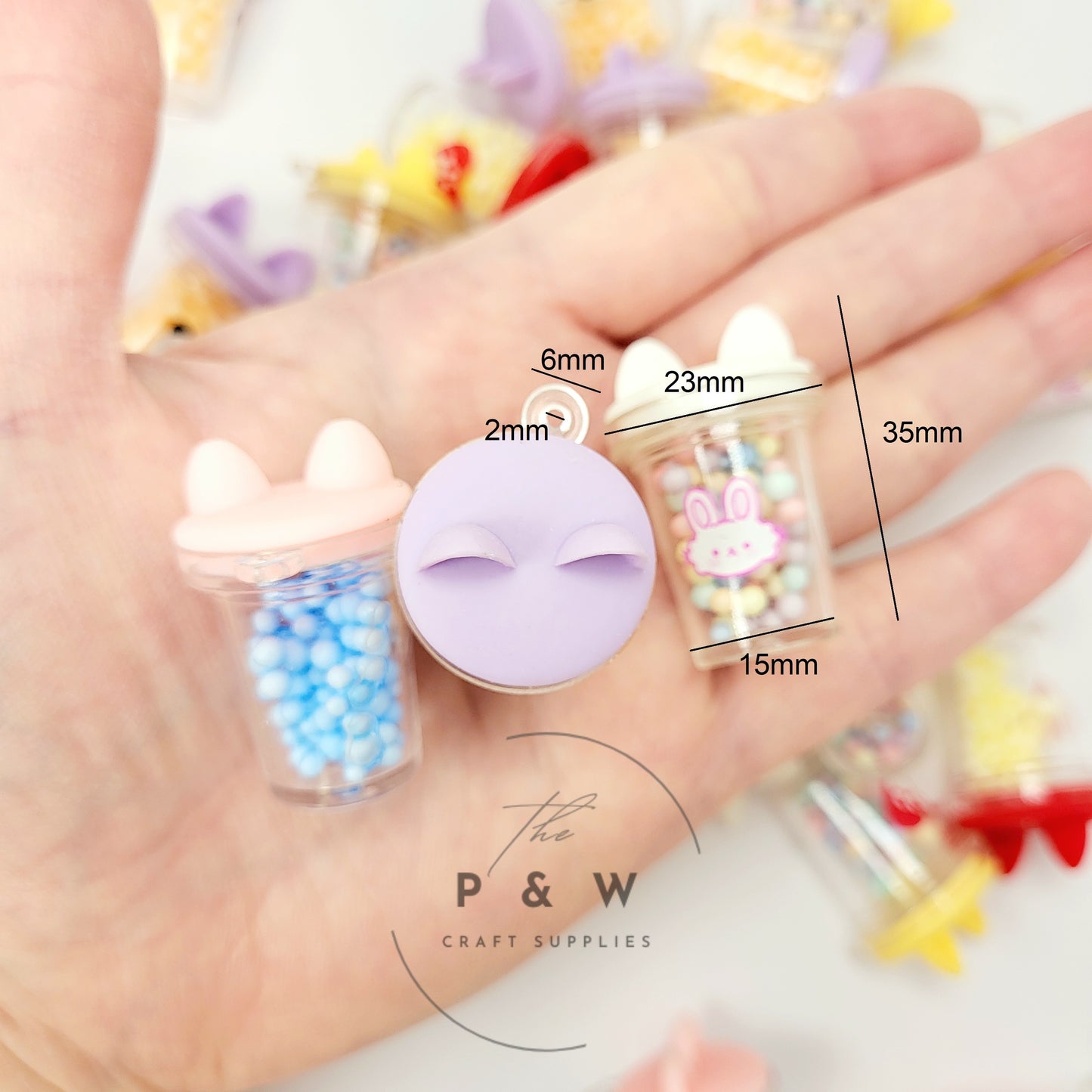 N 40 - Animal Cup Shaker Charms