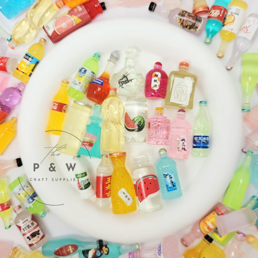 N 2 - Miniature Drink Bottle Charms