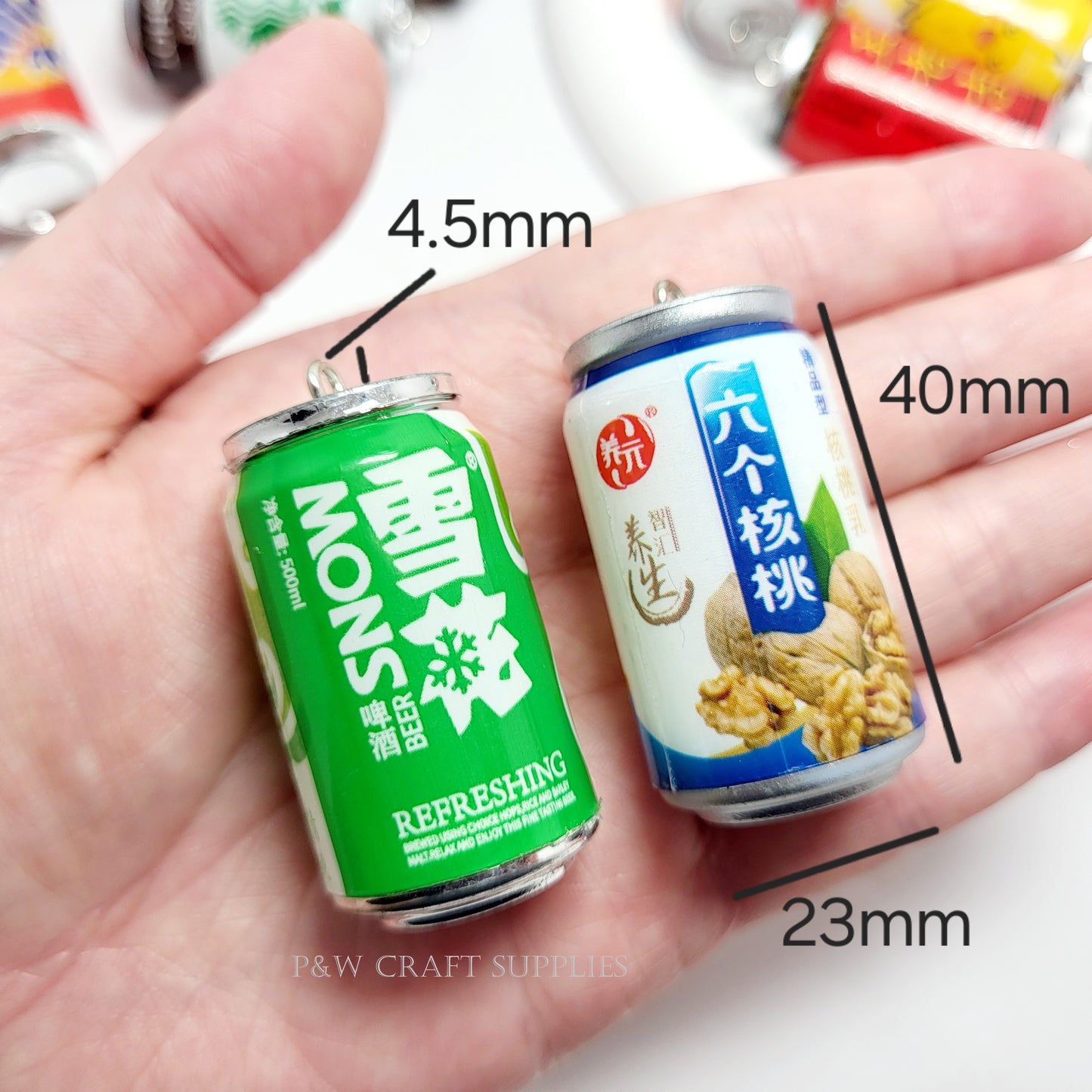 Label L13-Miniature Soda Can Charms D