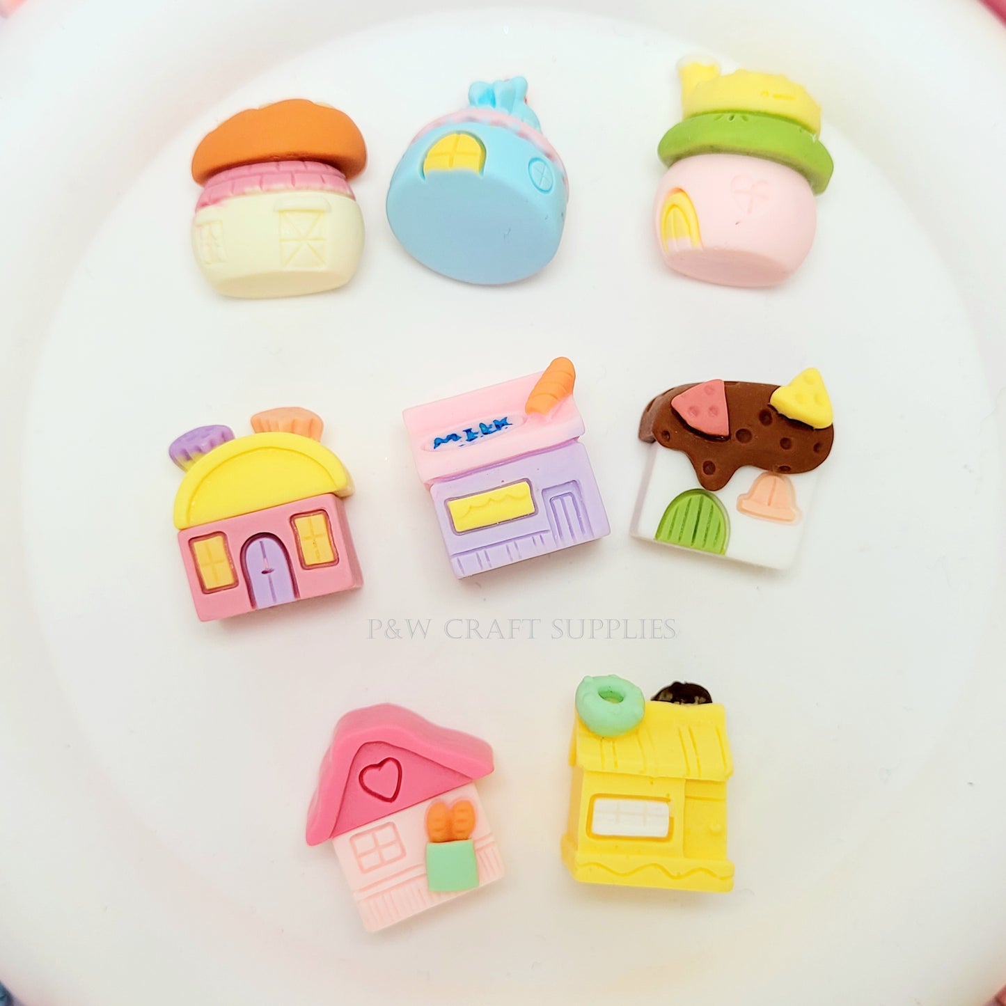 Label O35-Whimsical Dessert Town Charms D