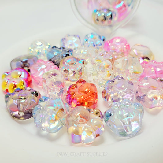 Label 526-Cat Paw Aurora Beads D