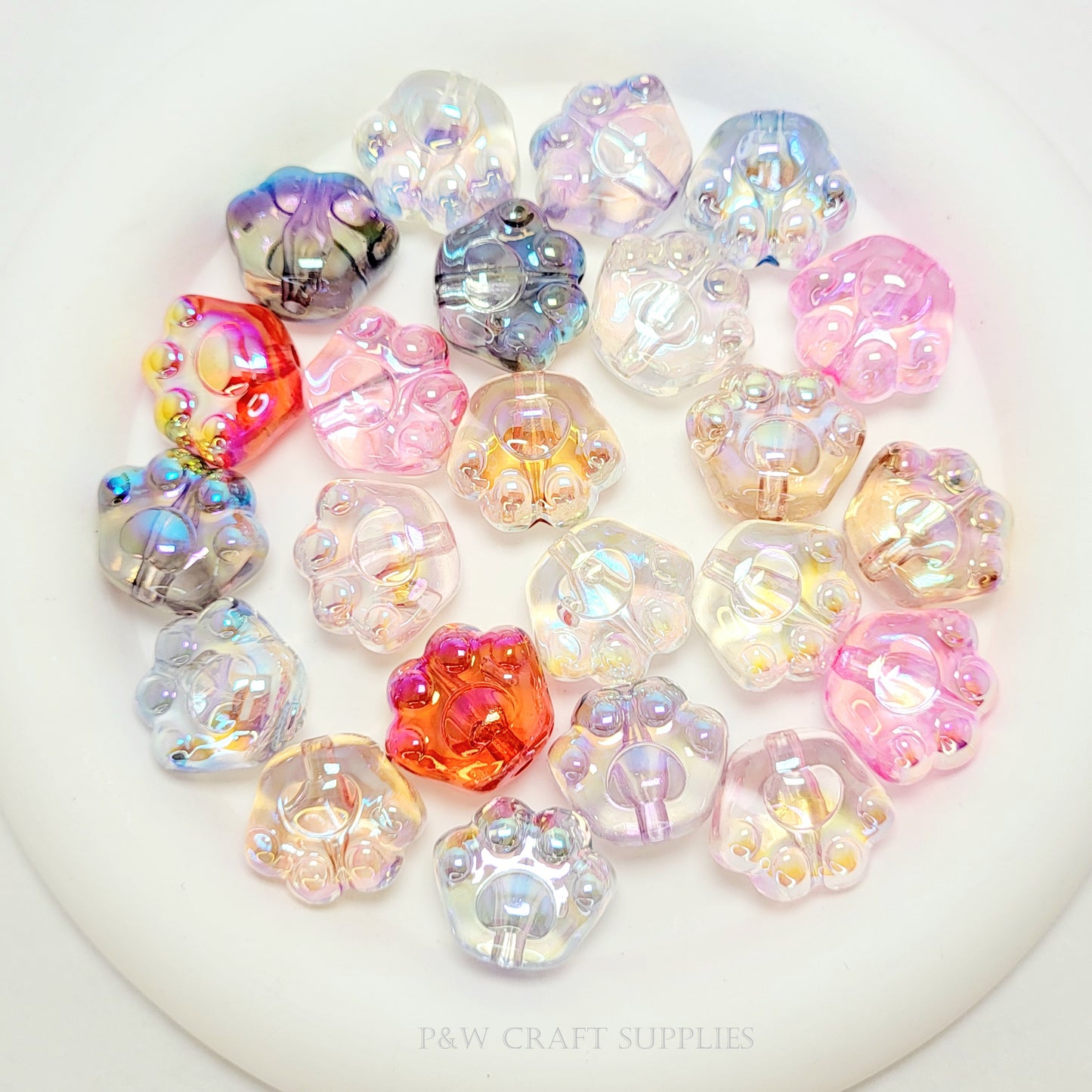 Label 526-Cat Paw Aurora Beads D
