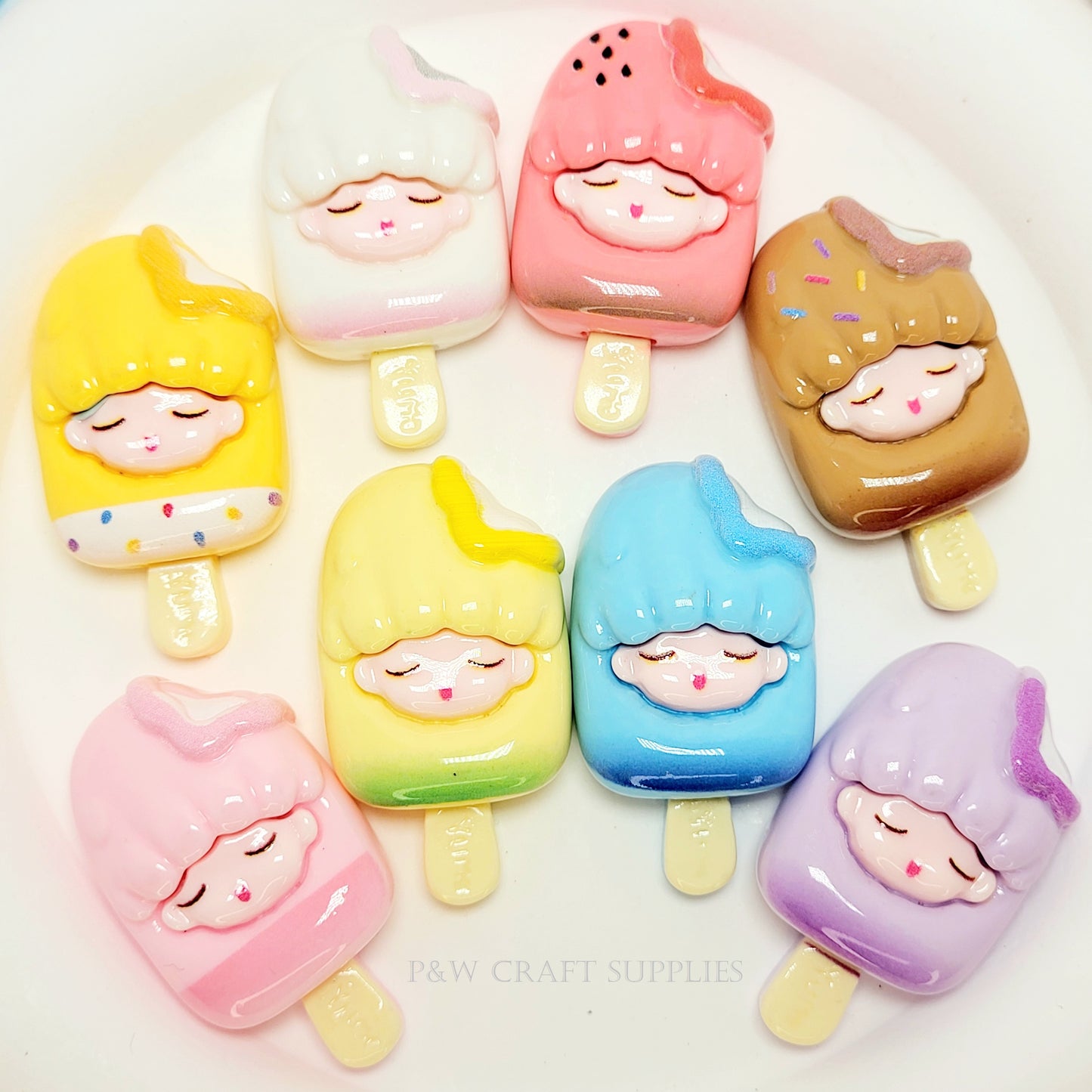 Label 162-Ice Cream Girl Charms D