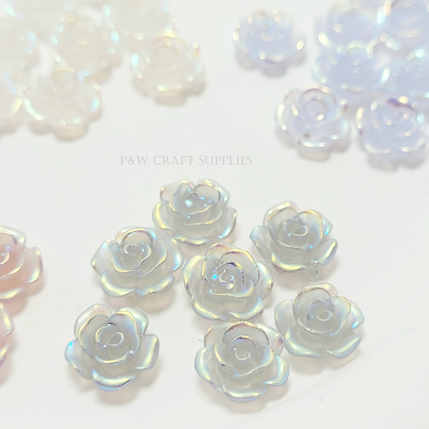 N 391- Photochromic Nail Roses - 8mm