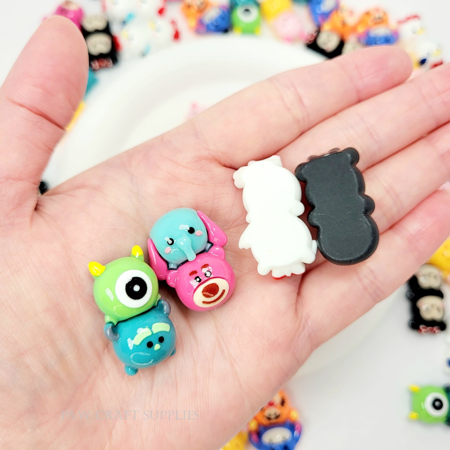 Label L66-Cute Duet Cabochons D