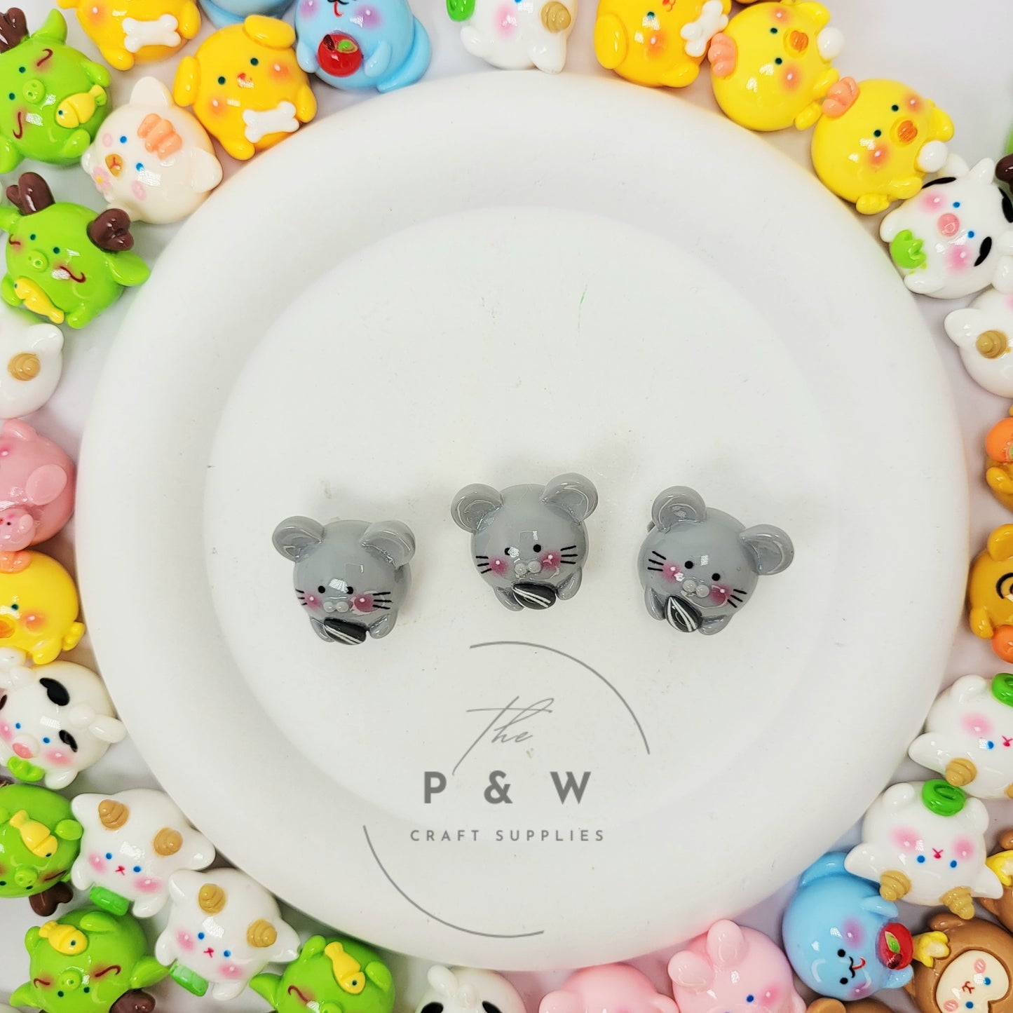 N - L120 - Solid Zodiac Animal Charms