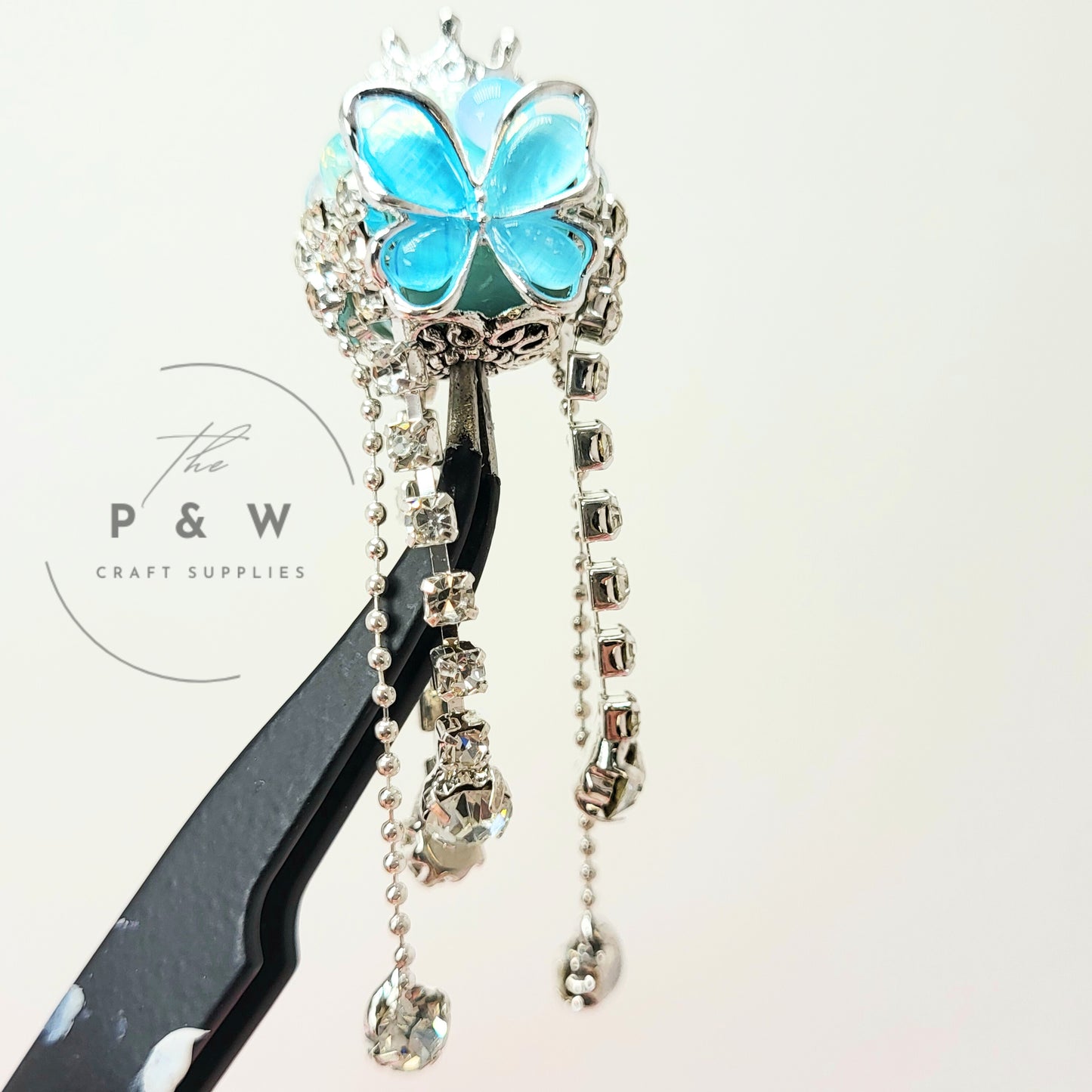 N J1 - Butterfly Crown Tassel Beads