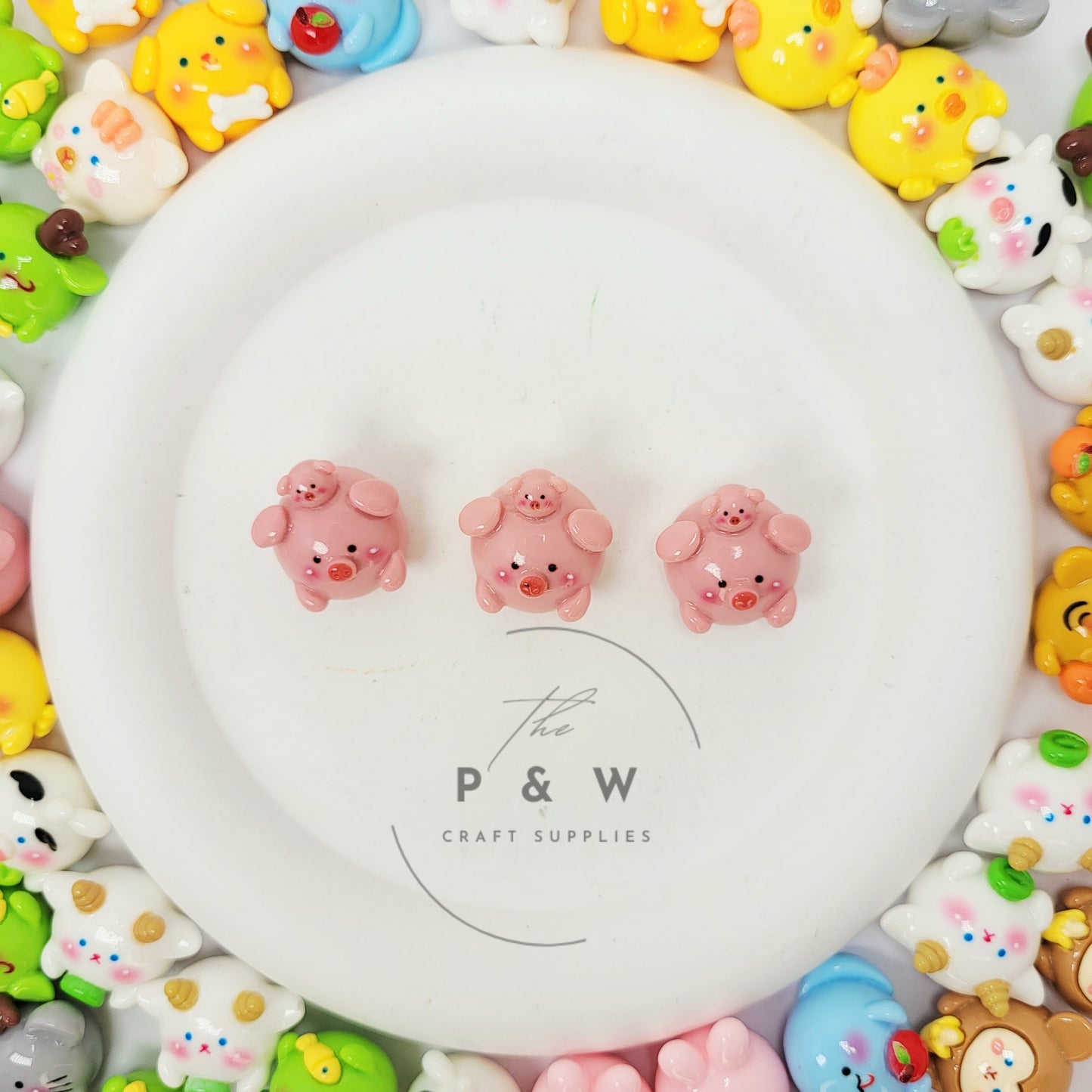 N - L120 - Solid Zodiac Animal Charms