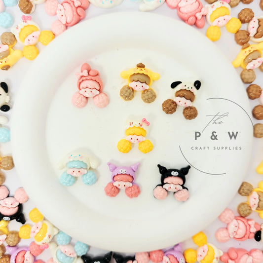 N L2759 - Popcorn Girl Flatback Charms