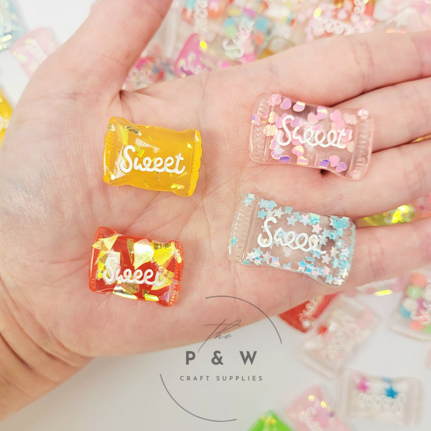 N L137 - Sweet Candy Resin Flatbacks