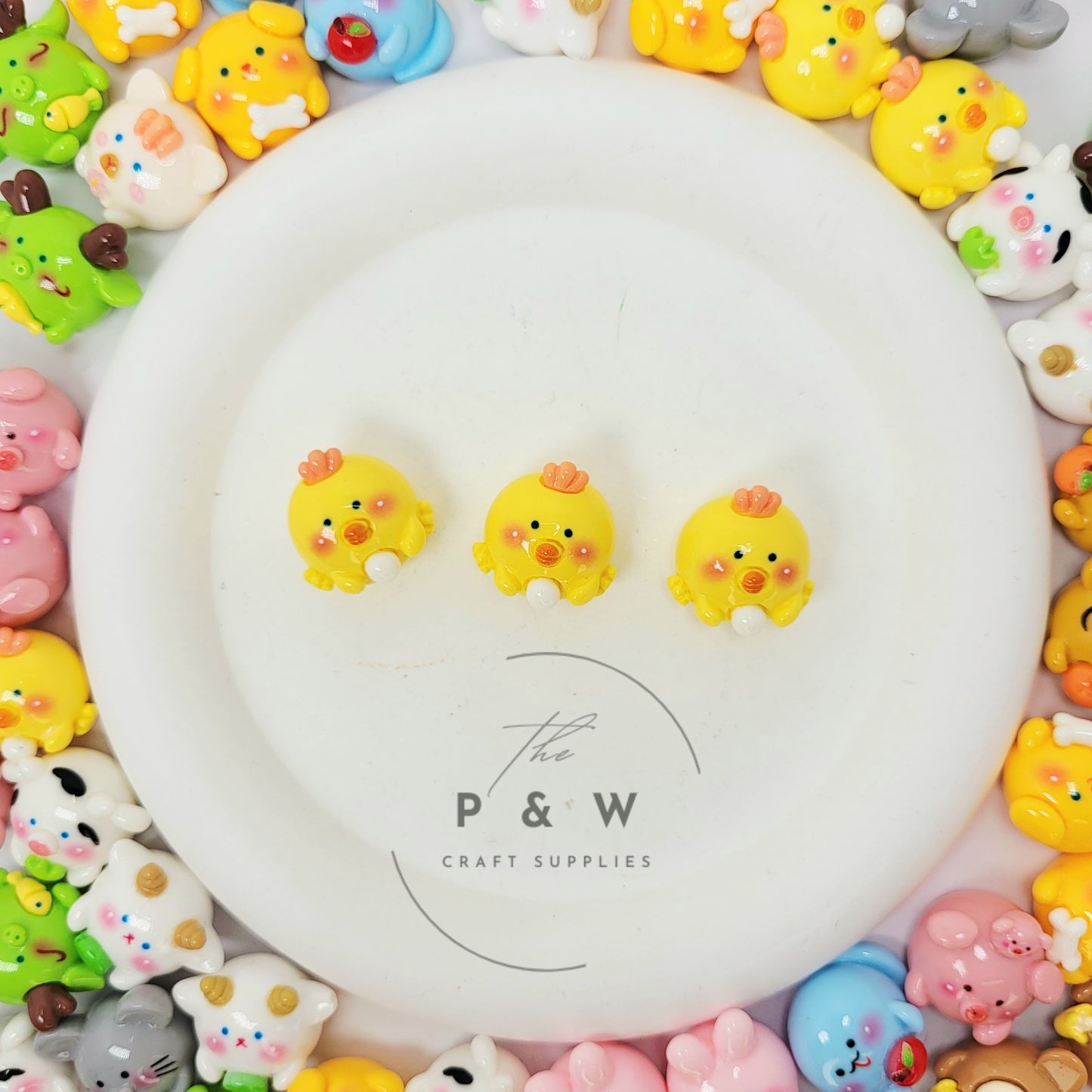 N - L120 - Solid Zodiac Animal Charms