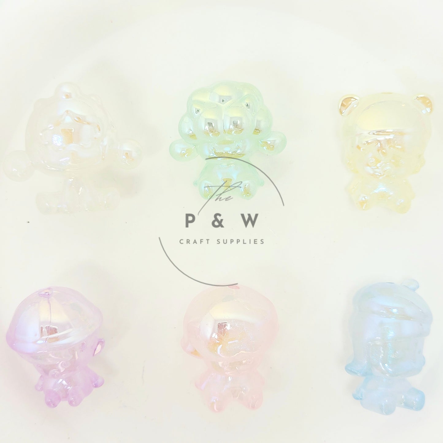 N 597A - Iridescent PM-Inspired Glow Beads