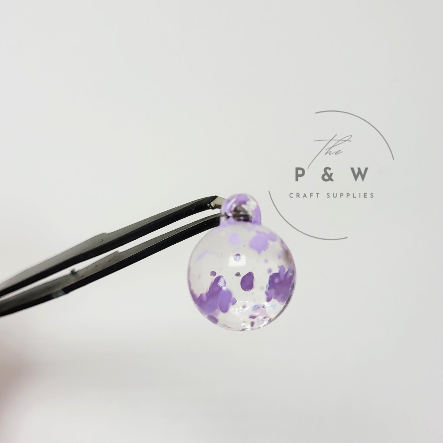 N 93 - Speckled Glass Bubble Beads