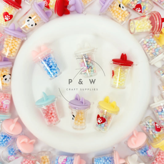 N 40 - Animal Cup Shaker Charms
