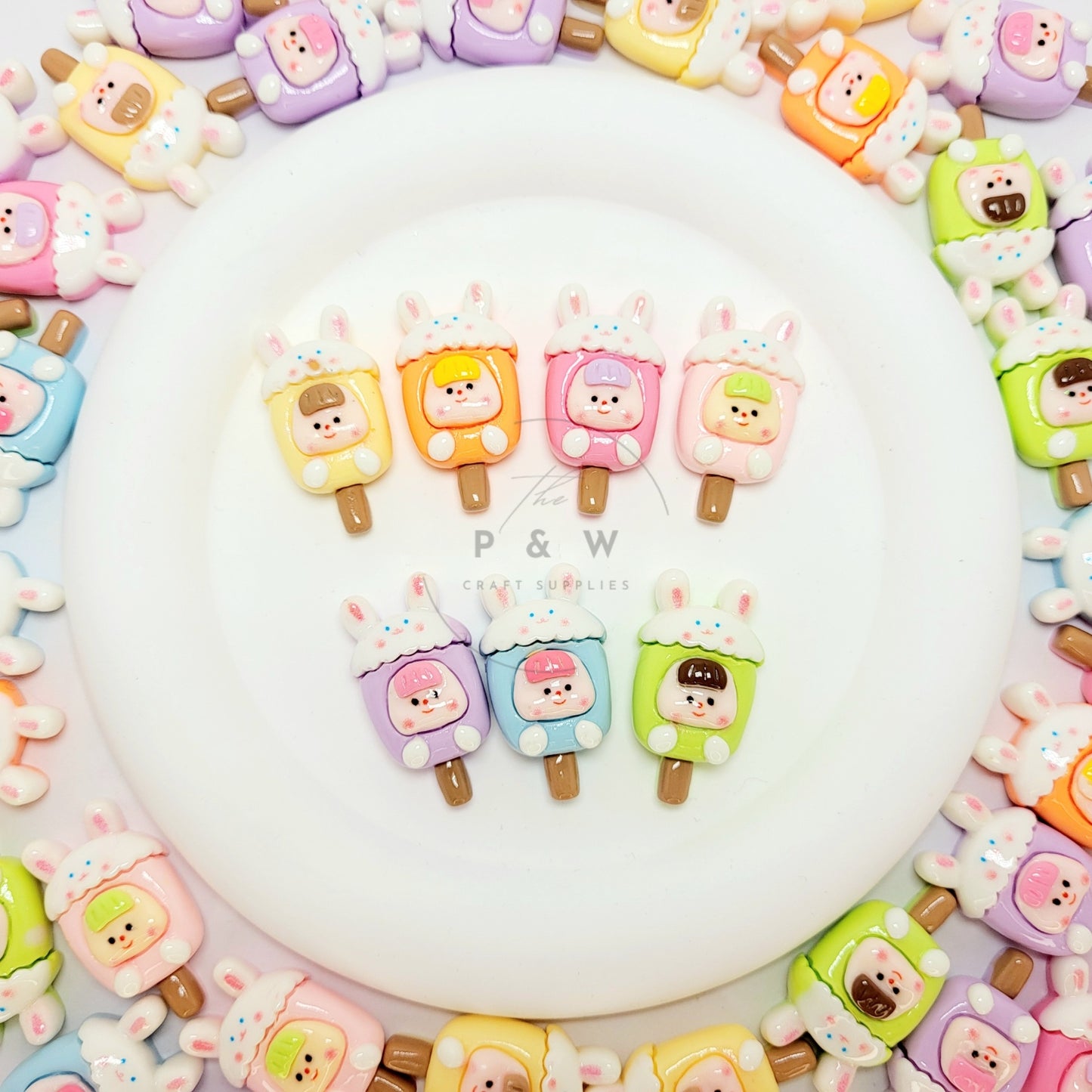 N O98 - Bunny Popsicle Cuties D