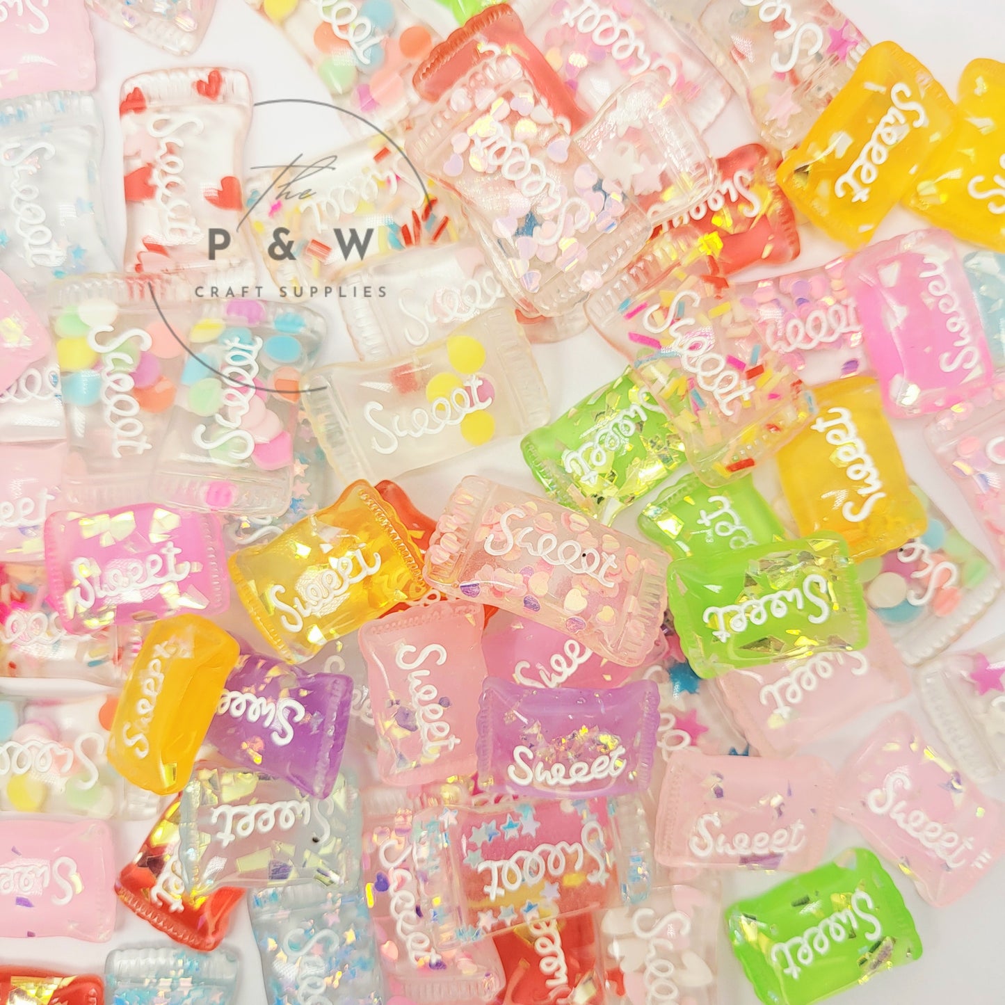N L137 - Sweet Candy Resin Flatbacks