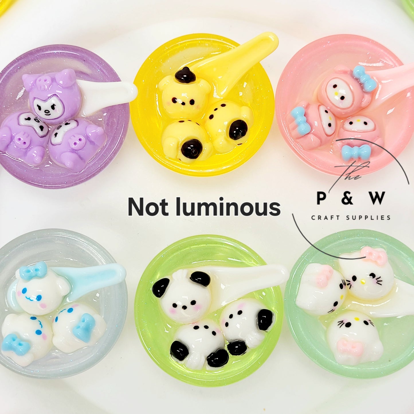 Label 171-Clear Animal Mochi Soup Charms D