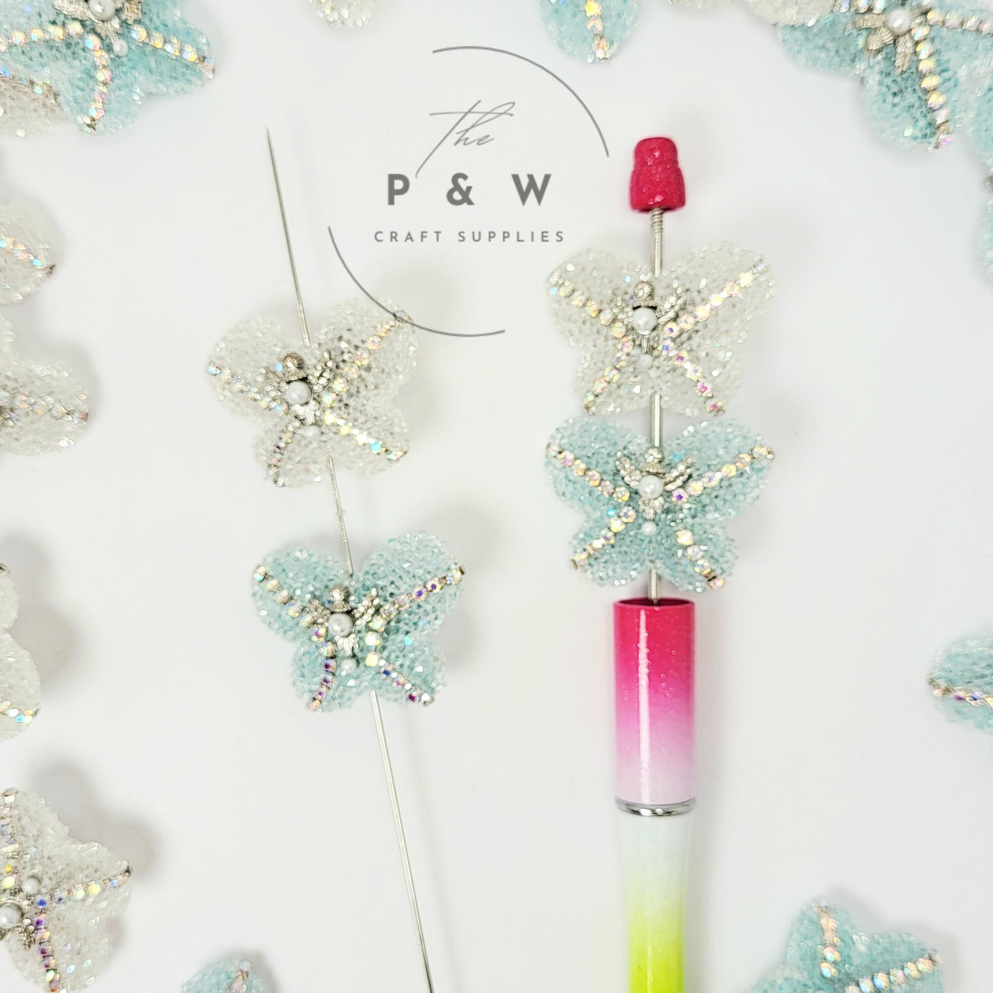 N 430 - Crystal Butterfly Beads
