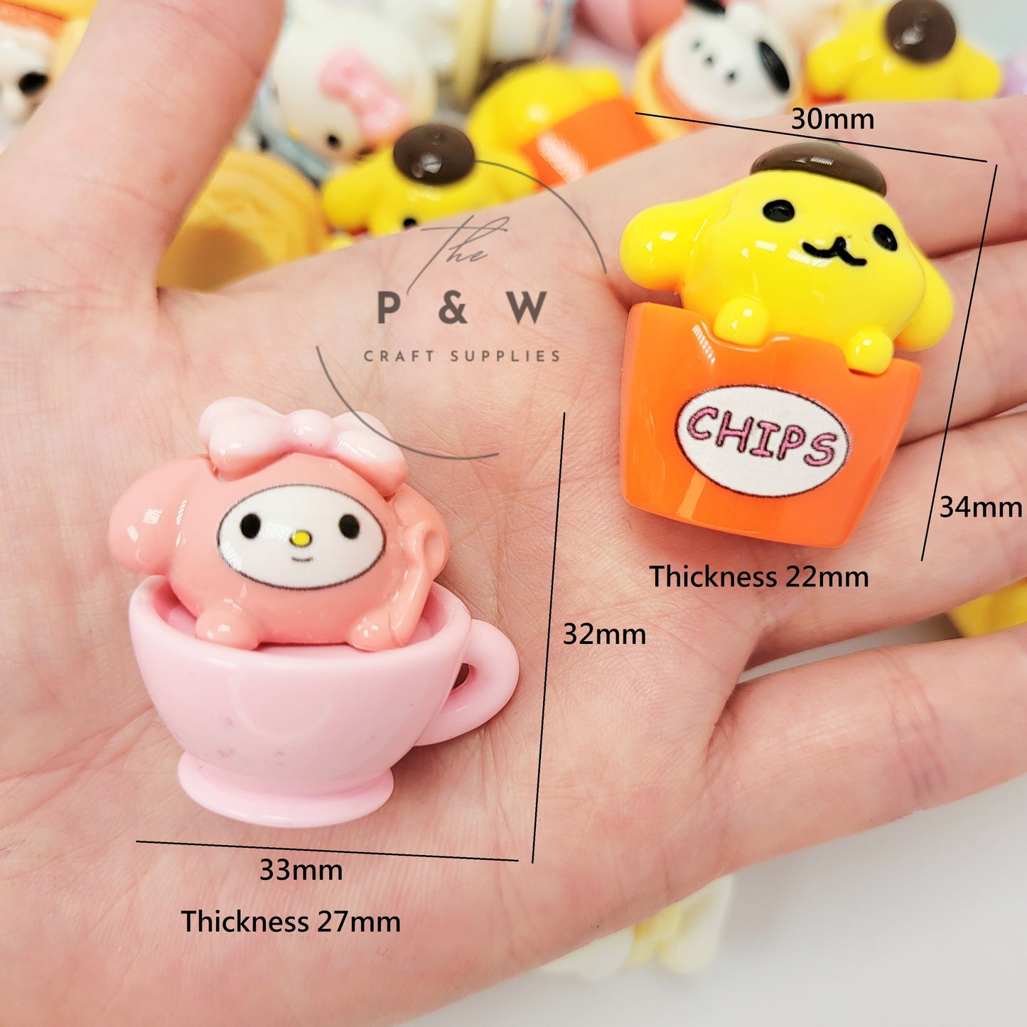 N 120 - 3D Cutie Cup Charms