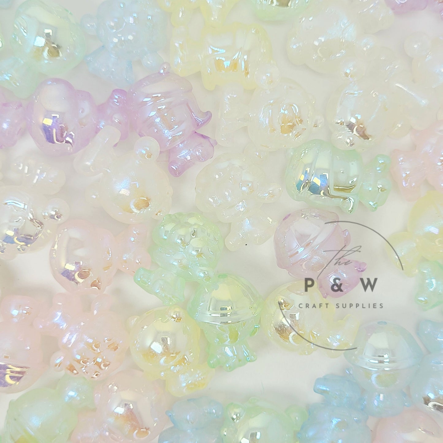 N 597A - Iridescent PM-Inspired Glow Beads